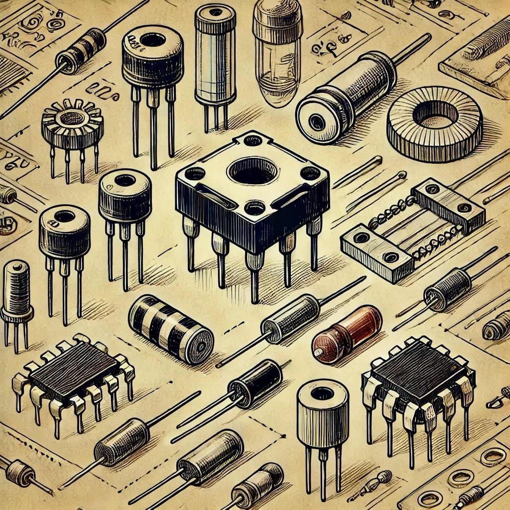 Active Components Banner - Learn about transistors, logic gates, ICs, and more