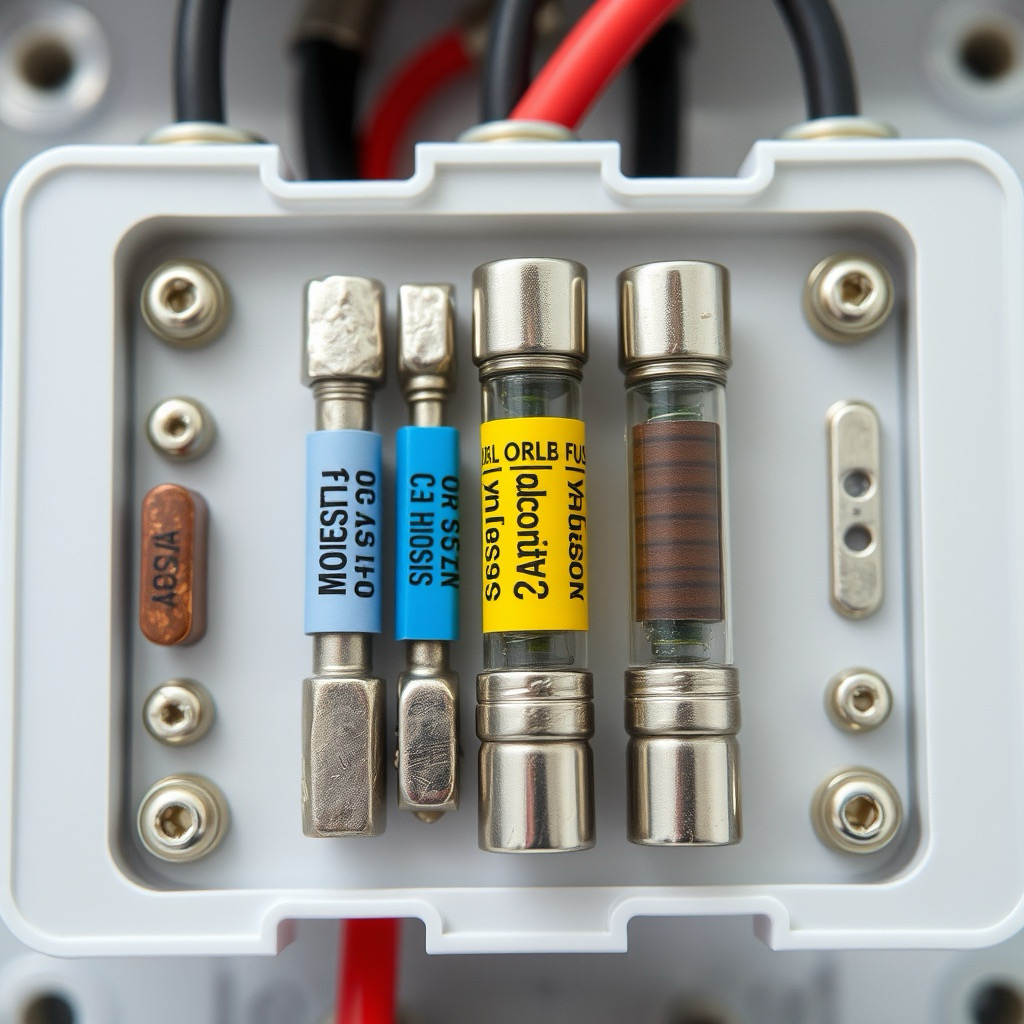 Fuse: A protective electrical component designed to prevent overcurrent by melting and breaking the circuit when the current exceeds a safe level, helping to protect devices from damage.